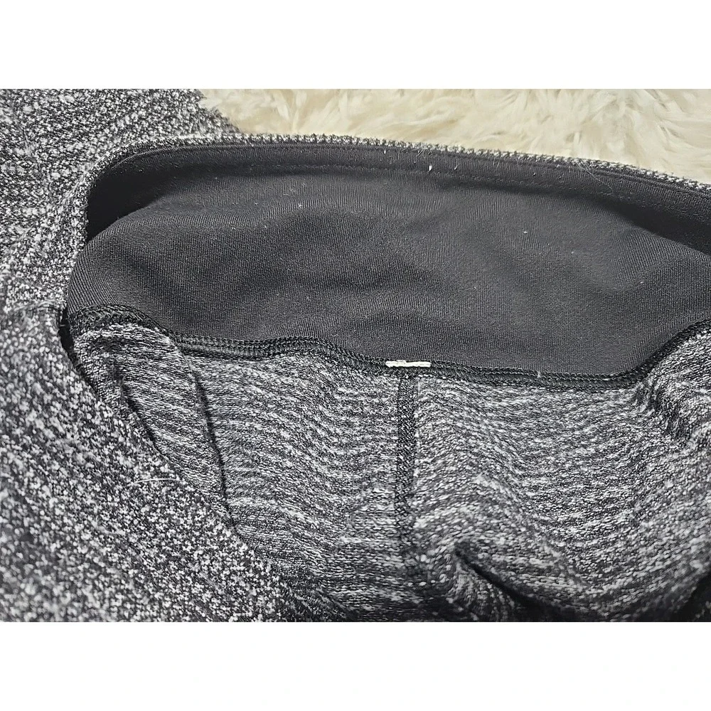 Lululemon Wunder Under Pants Coco Pique Black Leggings Full Length Size 8‎